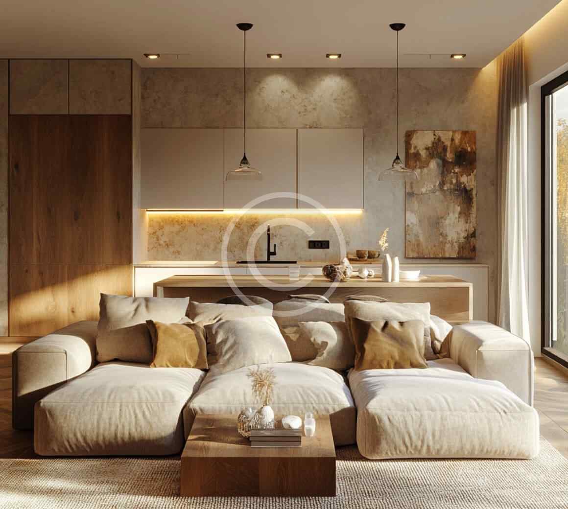 Beige kitchen